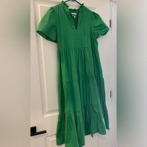 Elegant Green Midi Dress